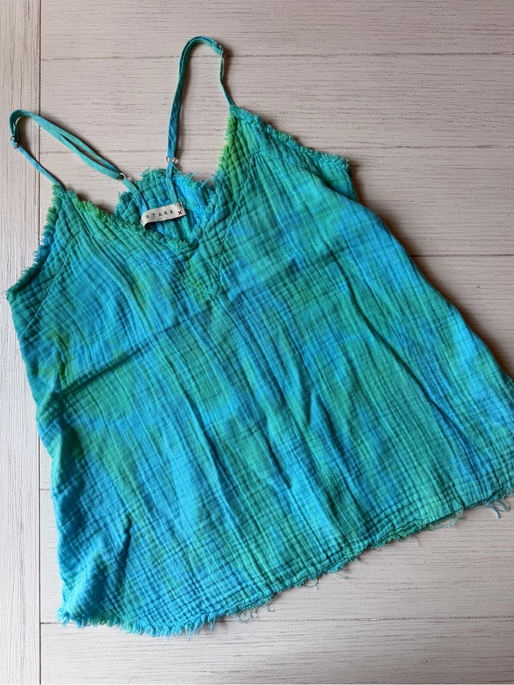 Stark X Tie-Dye Blue-Green Cami Tank